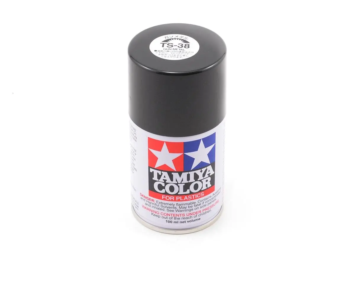 Tamiya Ts-38 Gun Metal Lacquer Spray Paint (100Ml) 1
