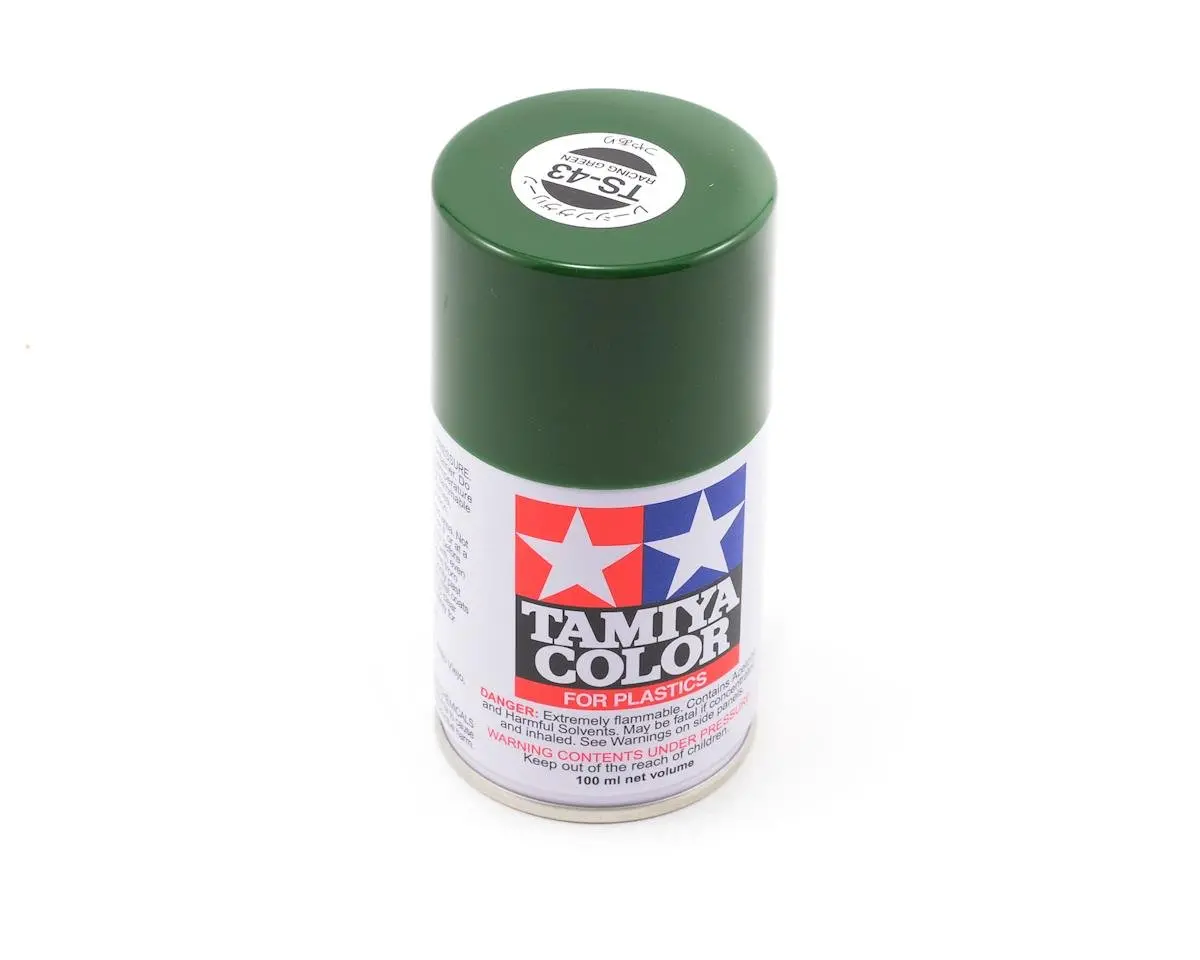 Tamiya Ts-43 Racing Green Lacquer Spray Paint (100Ml) 1