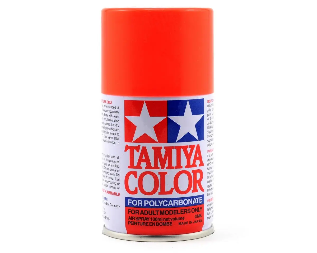 Tamiya Ps-20 Fluorescent Red Lexan Spray Paint (100Ml) 1