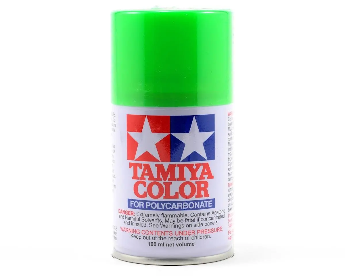 Tamiya Ps-28 Fluorescent Green Lexan Spray Paint (100Ml) 1