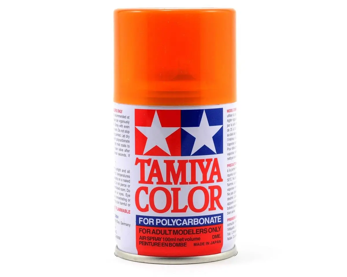 Tamiya Ps-43 Translucent Orange Lexan Spray Paint (100Ml) 1