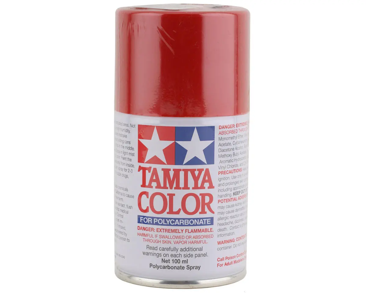 Tamiya Ps-60 Bright Mica Red Lexan Spray Paint (100Ml) 1