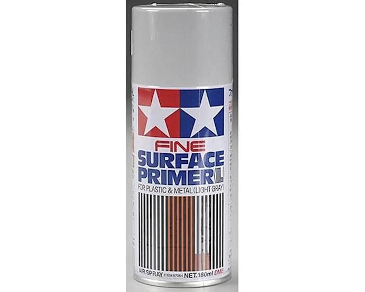 Tamiya Light Grey Fine Surface Primer Spray Paint (180Ml) 1