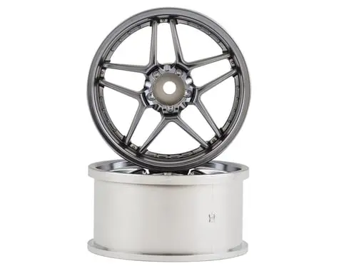 Topline Blitz Brw03 5-Split Spoke Drift Wheels (Black Chrome) (2) (8Mm Offset) W/12Mm Hex 1