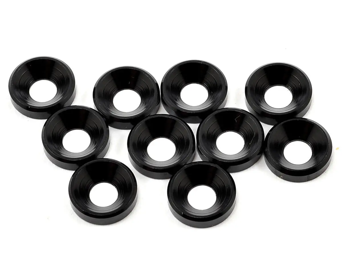 Tekno Rc M4 Countersunk Washer (Black) (10) 1