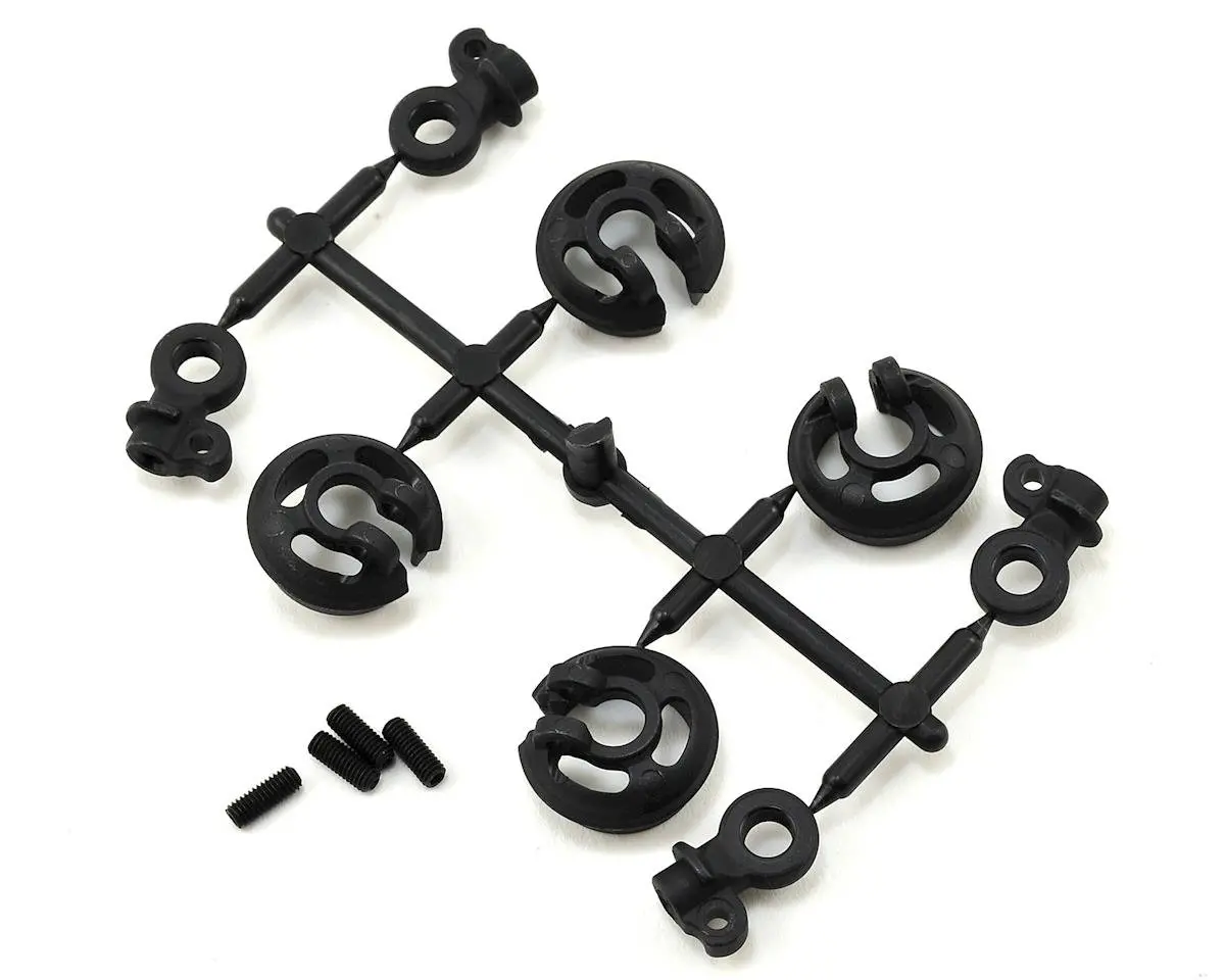 Tekno Rc Eb410/Et410 Locking Shock Rod End & Spring Perch Set 1