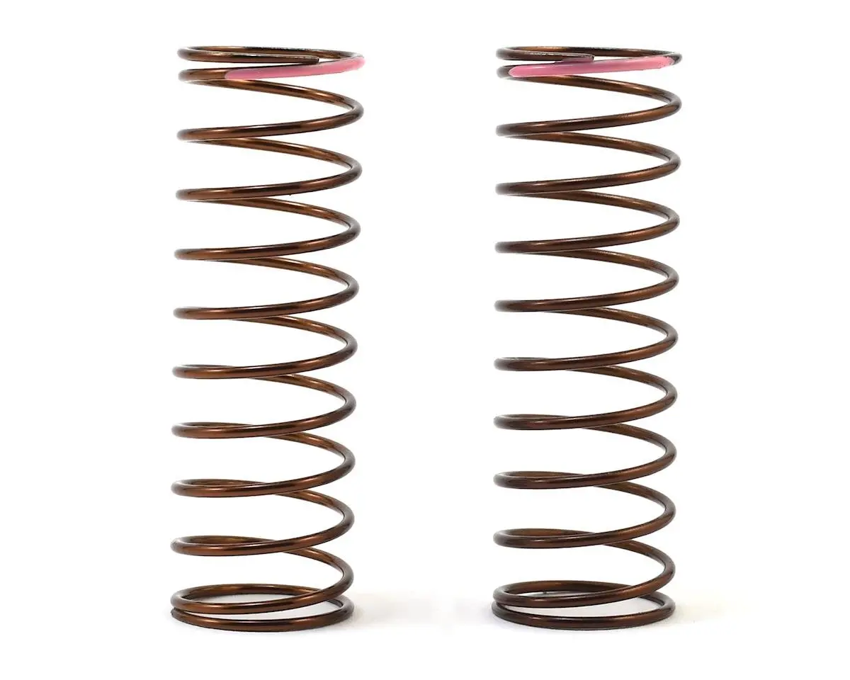 Tekno Rc 63Mm Rear Shock Spring Set (Pink - 2.4Lb/In) (1.3X11.25) 1