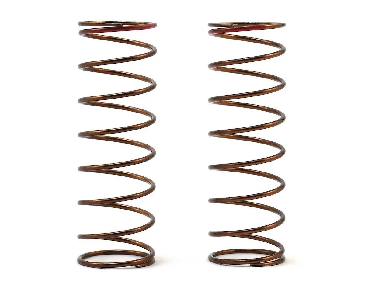Tekno Rc 63Mm Rear Shock Spring Set (Red - 3.22Lb/In) (1.3X8.875) 1