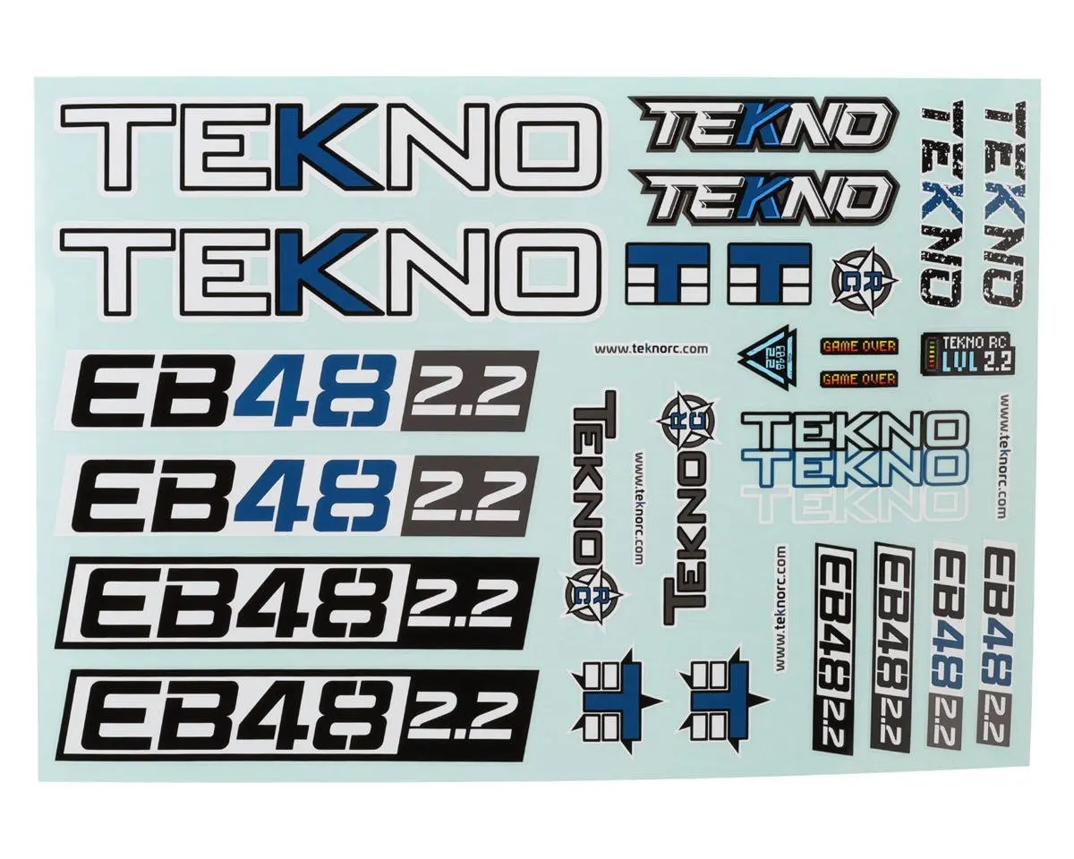 Tekno Rc Eb48 2.2 Decal Sheet 1