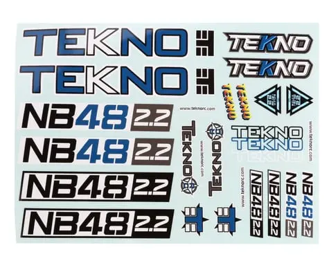 Tekno Rc Nb48 2.2 Decal Sheet 1