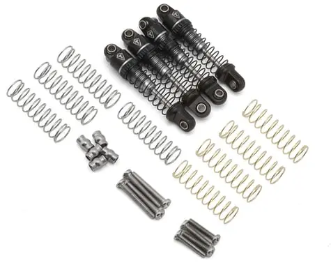 Treal Hobby Axial Scx30 23Mm Aluminum Oil-Filled Threaded Shocks (Silver) (4) 1