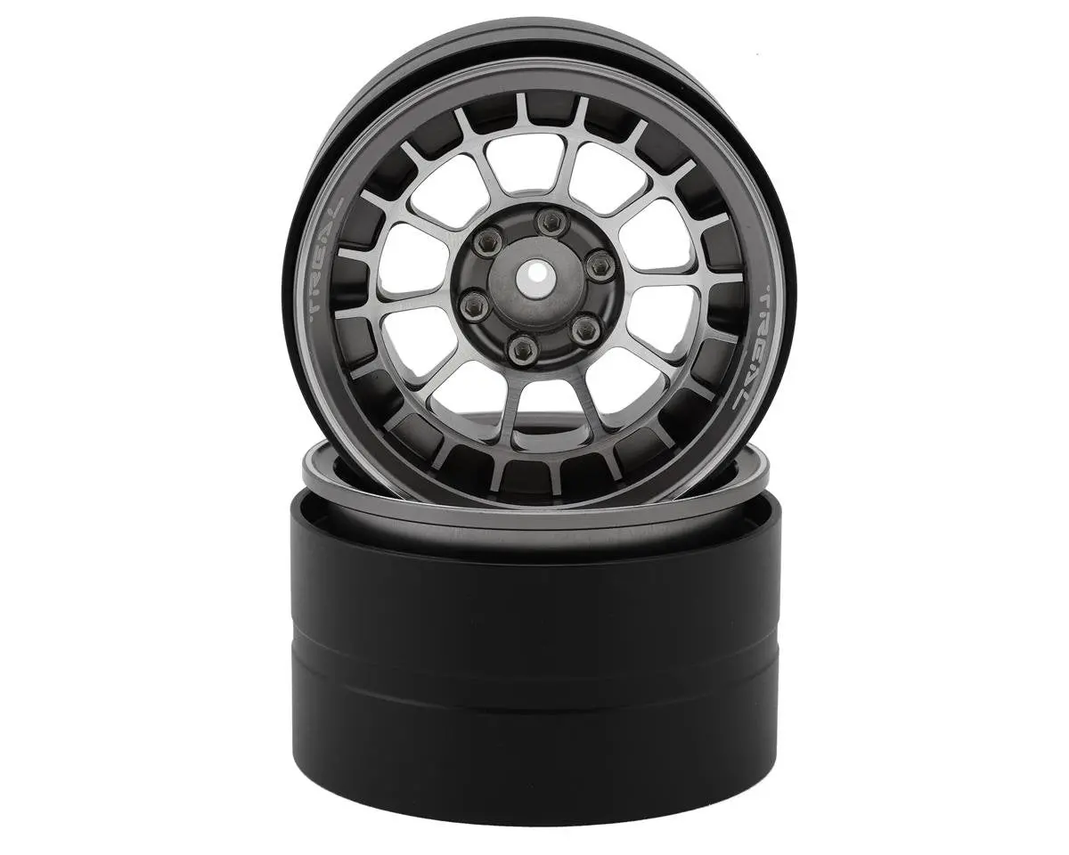 Treal Hobby 2.2" Beadlock Wheels (Titanium/Silver) (2) 1