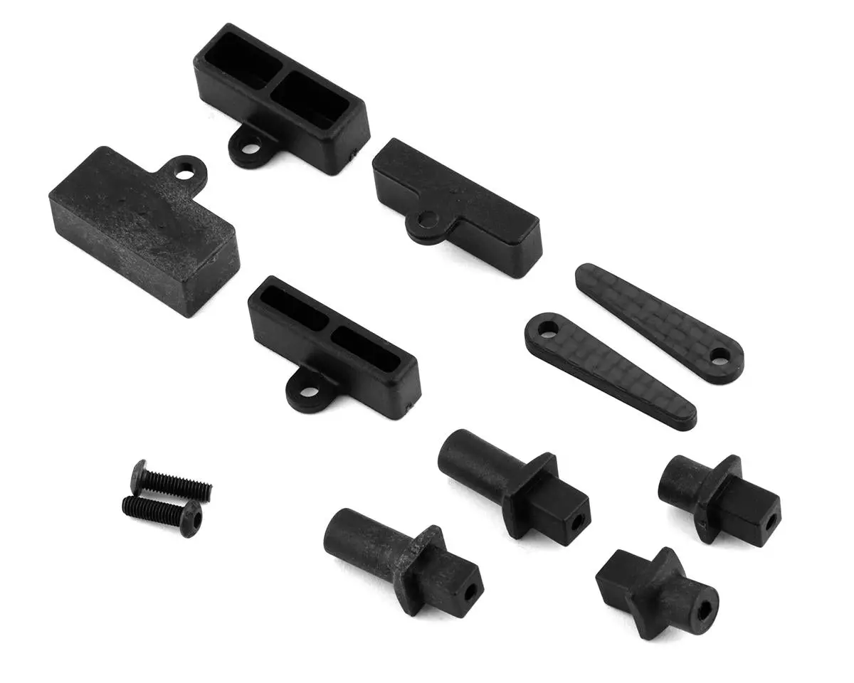 Team Losi Racing 22X-4 Elite Carbon Tab Battery Mount Set 1