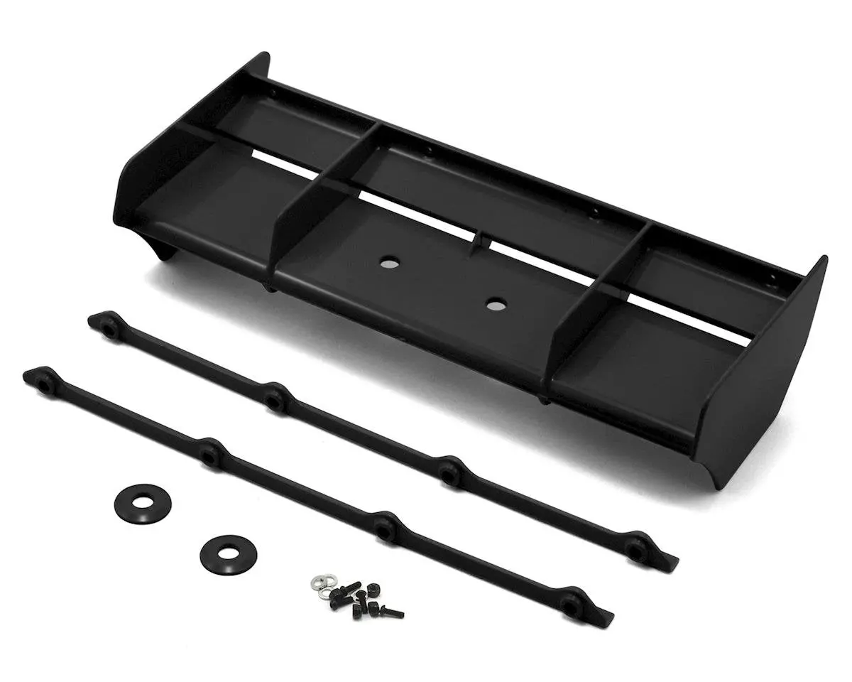Team Losi Racing Plastic 1/8 Buggy Wing W/Wickerbill (Black) (Ifmar Legal) 1
