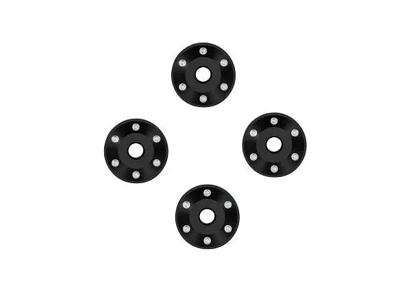 Traxxas Wheel Washers, Machined Aluminum, Black (4) 1