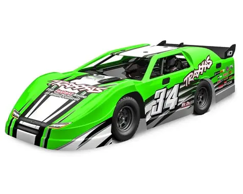 Traxxas Slash® Late Model 1/10 Rtr 2Wd Dirt Oval Racer (Green) W/Tq 2.4Ghz Radio 1