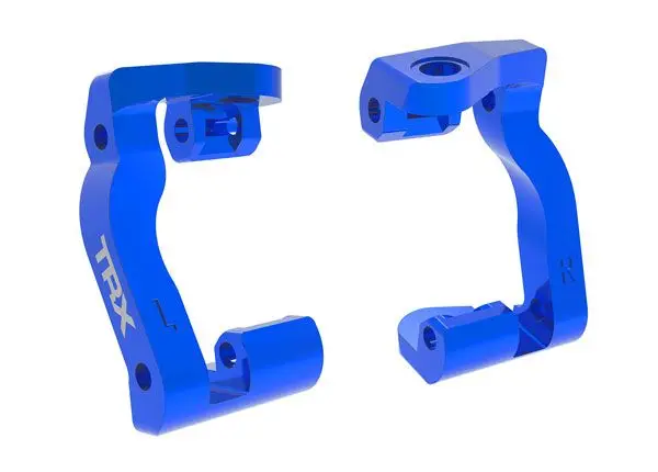 Traxxas Caster Blocks (C-Hubs), Aluminum (Blue)(Left & Right) 1