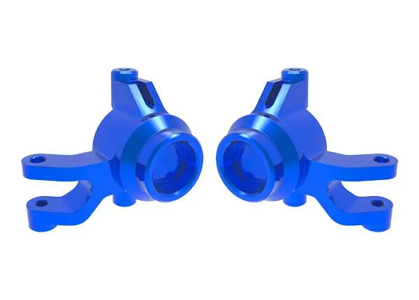 Traxxas Steering Blocks, 6061-T6 Aluminum (Blue)(Left & Right) 1