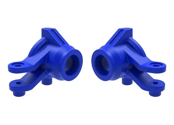 Traxxas Steering Blocks, Left & Right (Blue) 1