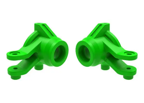 Traxxas Steering Blocks, Left & Right (Green) 1