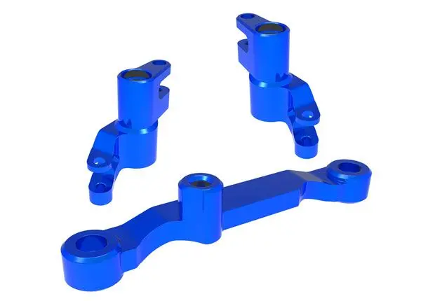 Traxxas Steering Bellcranks, Draglink (Blue Aluminum) 1