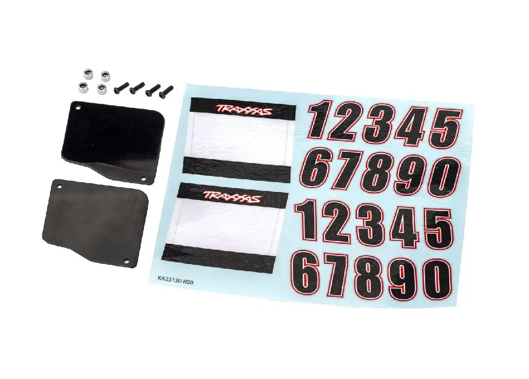 Traxxas Number Plates, Left & Right (For #10811 Series Bodies) 1