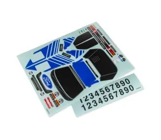 Traxxas Decal Sheet, Mini Rally Vxl (Blue) 1