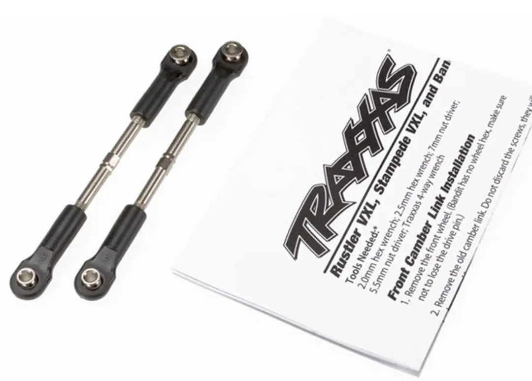 Traxxas Turnbuckles / Toe Links With Rod Ends, 55Mm (2) 1