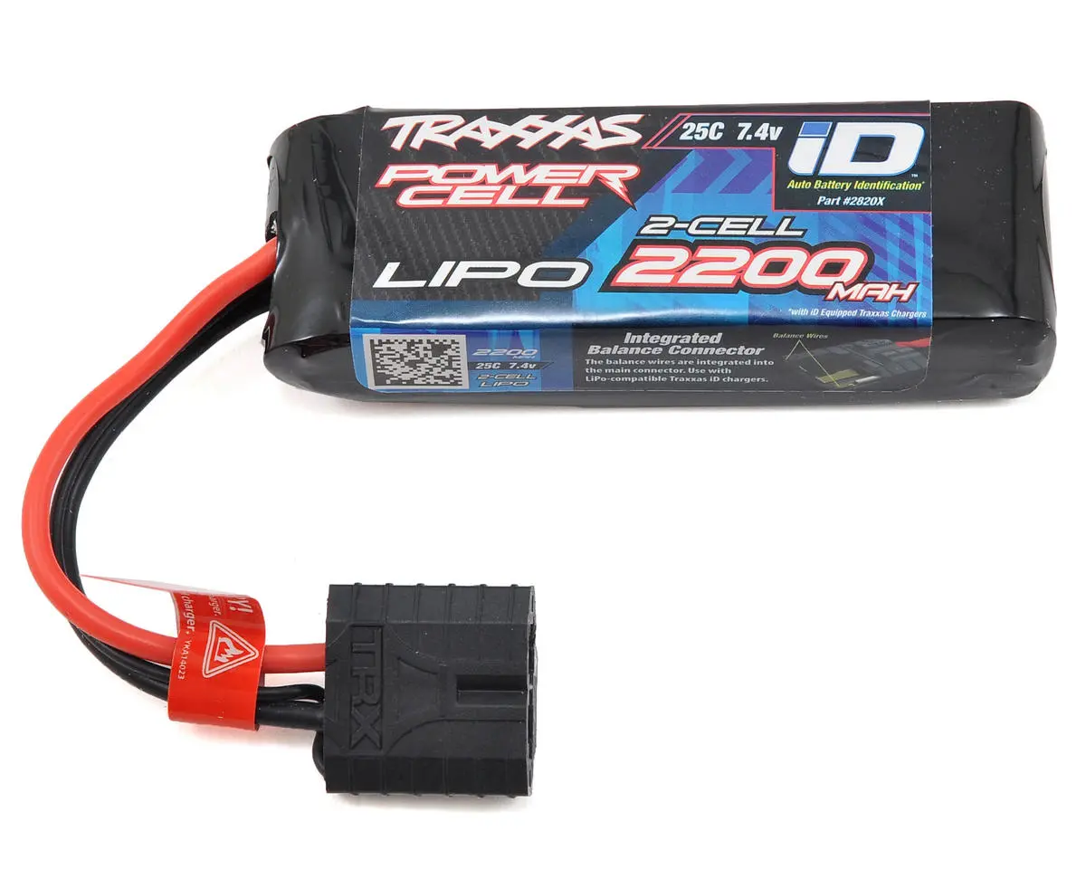 Traxxas 2S "Power Cell" 25C Lipo Battery W/Id Traxxas Connector (7.4V/2200Mah) 1