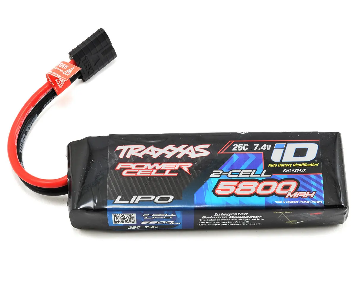 Traxxas 2S "Power Cell" 25C Lipo Battery W/Id Traxxas Connector (7.4V/5800Mah) 1