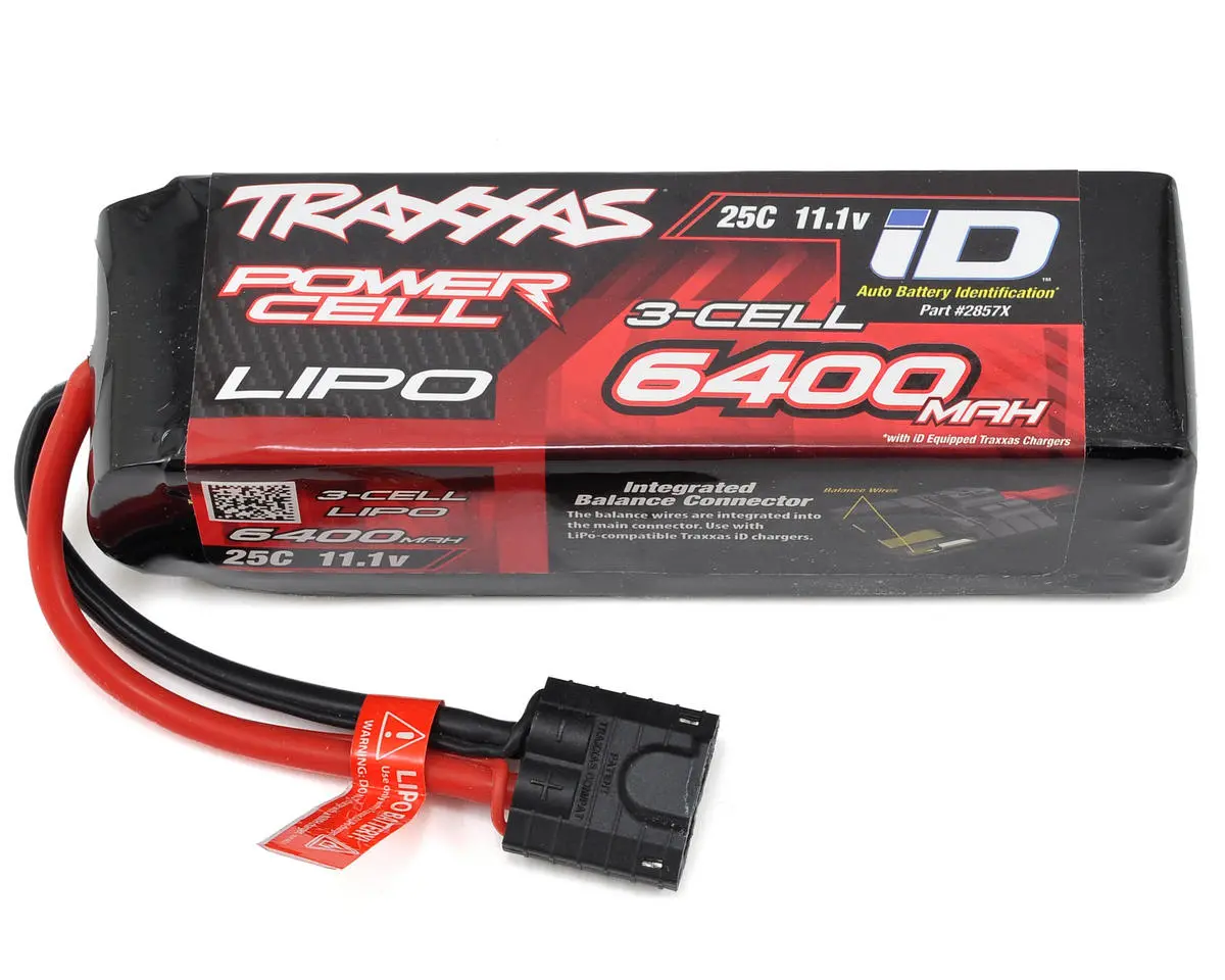 Traxxas 3S "Power Cell" 25C Lipo Battery W/Id Traxxas Connector (11.1V/6400Mah) 1