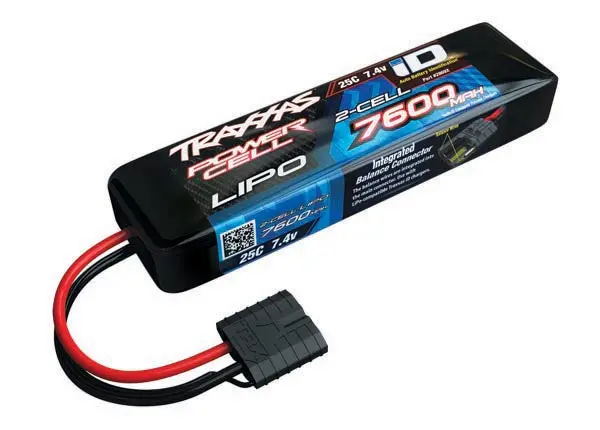 Traxxas 7600Mah 2S 7.4V 25C Lipo Id Connector Soft Case 155X27x43mm 1