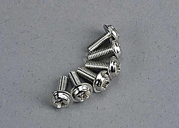 Traxxas Motor Screws (3X8mm Washerhead Machine) (6) 1