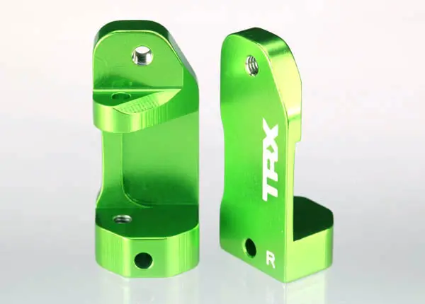 Traxxas L/R Aluminum Caster Blocks 30Â° (Green) 1