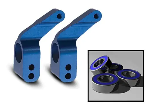 Traxxas Aluminum Stub Axle Carrier (Blue) (2) 1