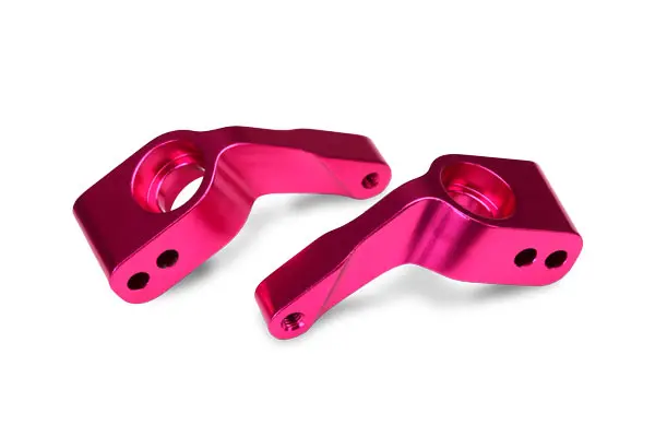 Traxxas Aluminum Stub Axle Carriers (Pink) (4) / 5X11mm Ball Bearings (4) 1