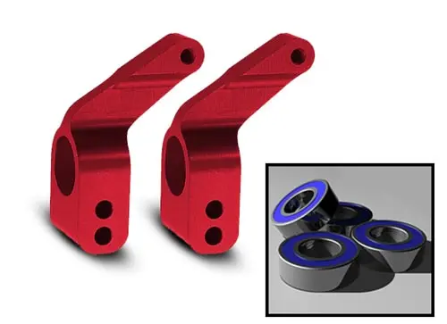 Traxxas Aluminum Stub Axle Carriers (Red) (4) 1