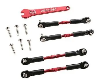 Traxxas Aluminum Turnbuckle Camber Link Set (Red) (4) 1