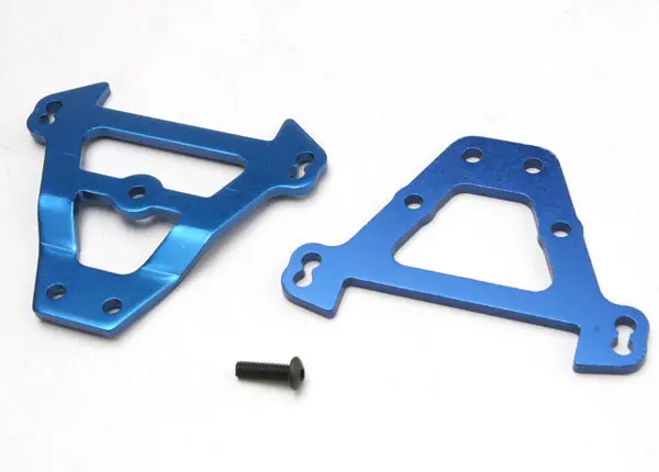 Traxxas Bulkhead Tie Bars, Front & Rear (Blue-Anodized Aluminum) 1