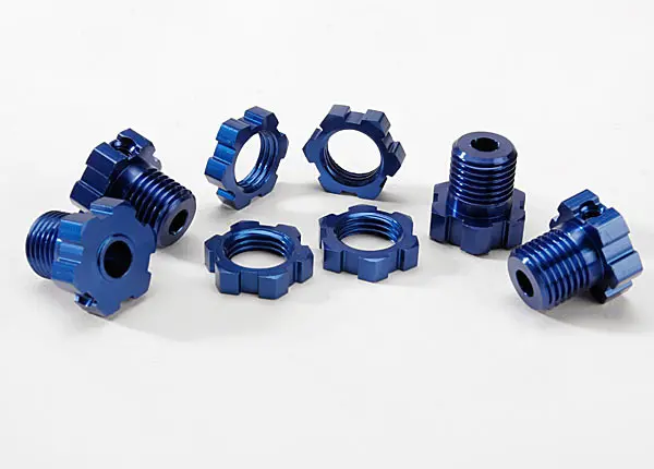 Traxxas 17Mm Splined Wheel Hub Set (Blue) (4) 1