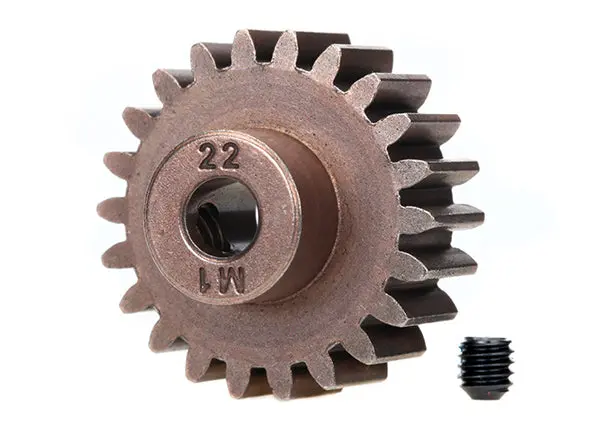 Traxxas Mod 1 Steel Pinion Gear 5Mm Shaft (22) (Compatible With Steel Spur Gears) 1