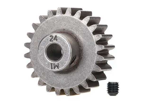 Traxxas Mod 1 Steel Pinion Gear 5Mm Shaft (24) (Compatible With Steel Spur Gears) 1