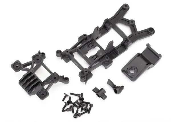 Traxxas Body Mounts, Front & Rear/ 3X12mm Cs (4)/ 3X12mm Shoulder Screw (2)/ 3X10mm Flat-Head Machine Screw (8)/ 3X12mm Bcs (1) 1