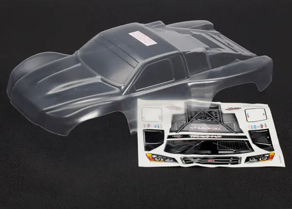 Traxxas Body, Slash 4X4 (Clear,Requires Painting)/ Window Masks/ Decal Sheet 1