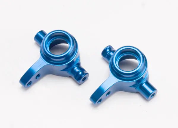 Traxxas Aluminum Steering Block Set (Blue) (2) 1