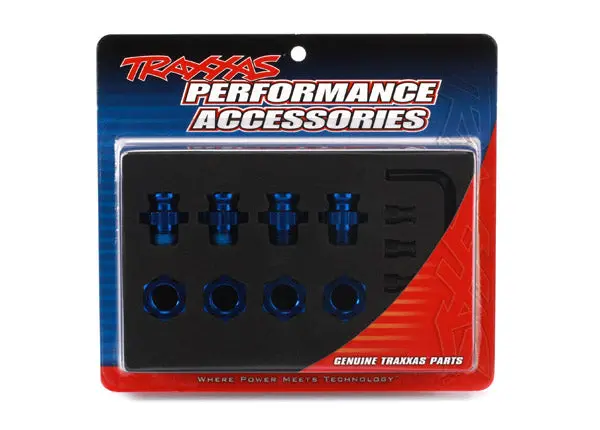 Traxxas Aluminum 17Mm Wheel Adapter Set (Blue) (4) 1