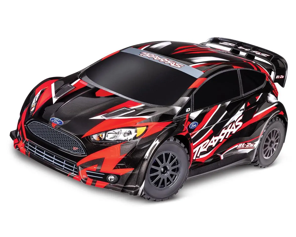 Traxxas Ford Fiesta 4X4 Bl-2S Brushless 1/10 Rtr Awd Rally Car (Red) W/Bl-2S Esc, Tq 2.4Ghz Radio 1