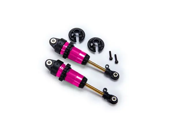 Traxxas Shocks, Gtr Long Pink-Anodized Fully Assembled (2) 1