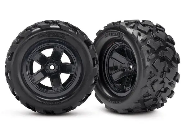 Traxxas Latrax Pre-Mounted Teton 5-Spoke Wheels & Tires (2) 1