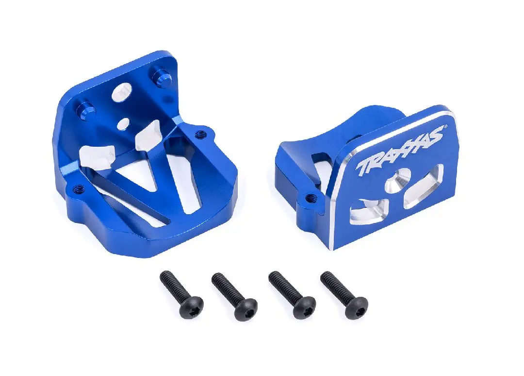 Traxxas Motor Mounts 6061-T6 Aluminum (Blue) (Front & Rear) 1